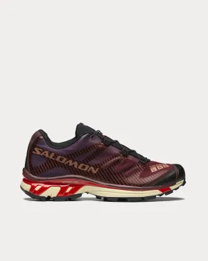 XT-4 Bitter Chocolate / Mocha Mousse / Fiery Red Low Top Sneakers