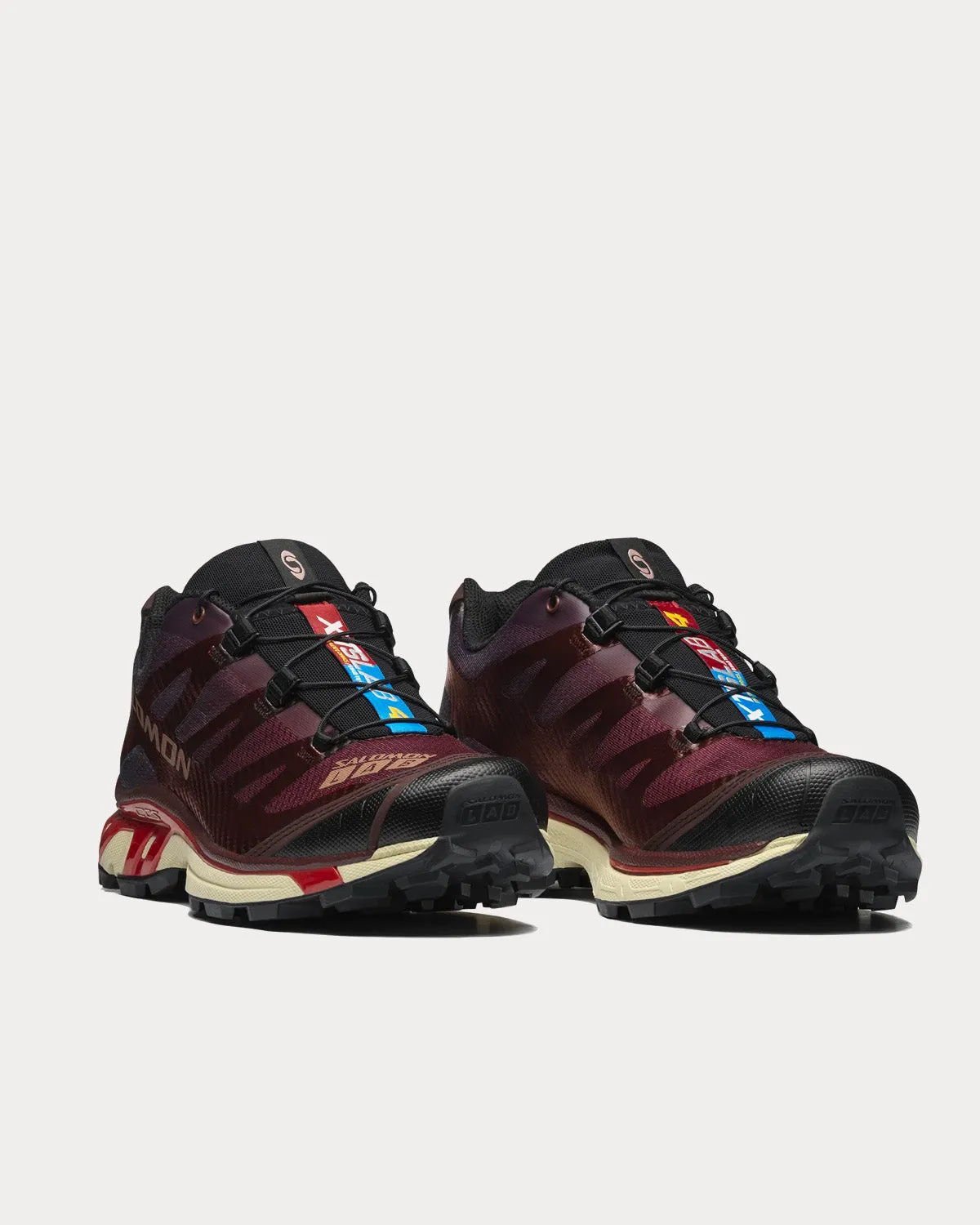 XT-4 Bitter Chocolate / Mocha Mousse / Fiery Red Low Top Sneakers