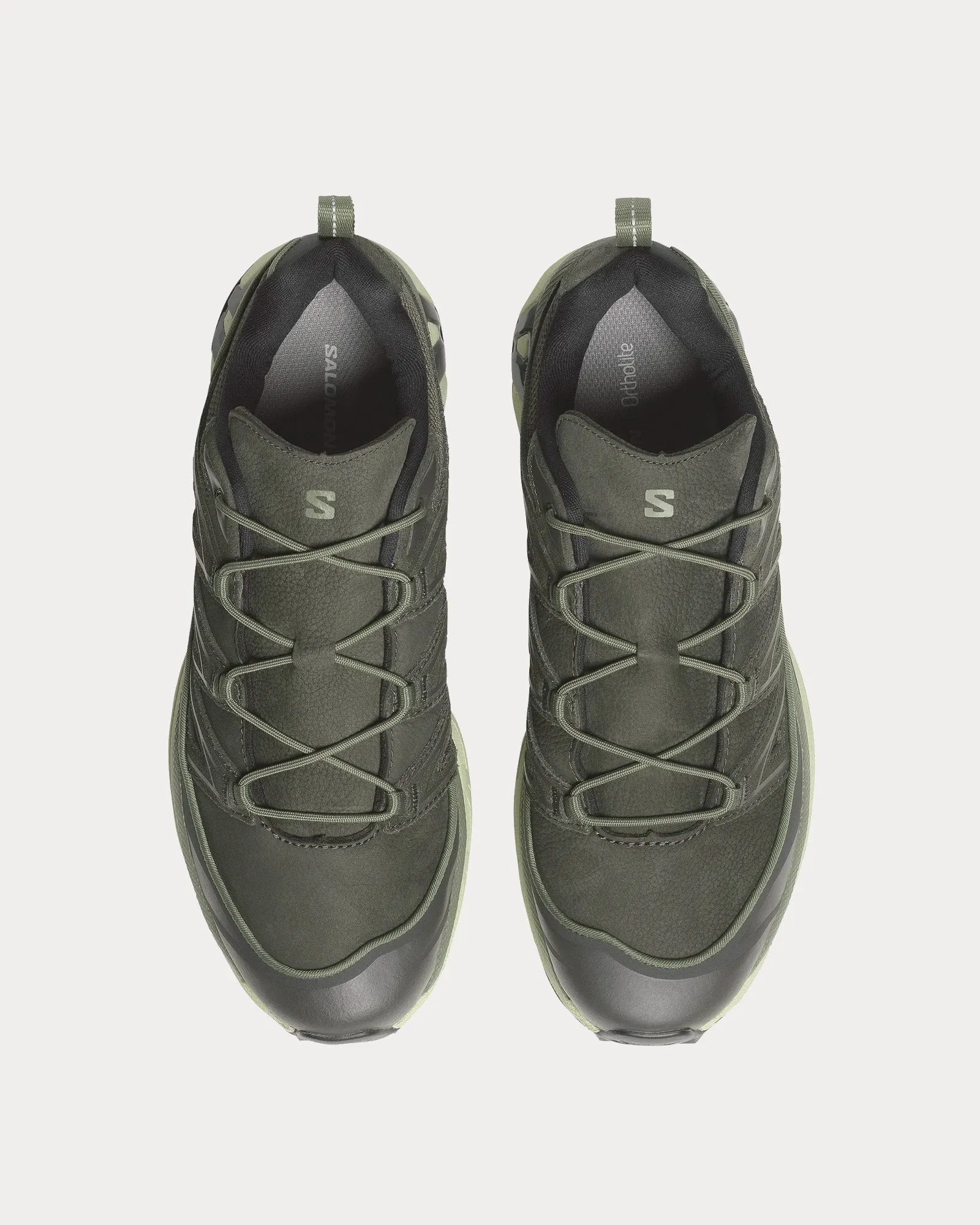 XT-6 Expanse Leather Peat / Deep Lichen Green / Green Haze Low Top Sneakers