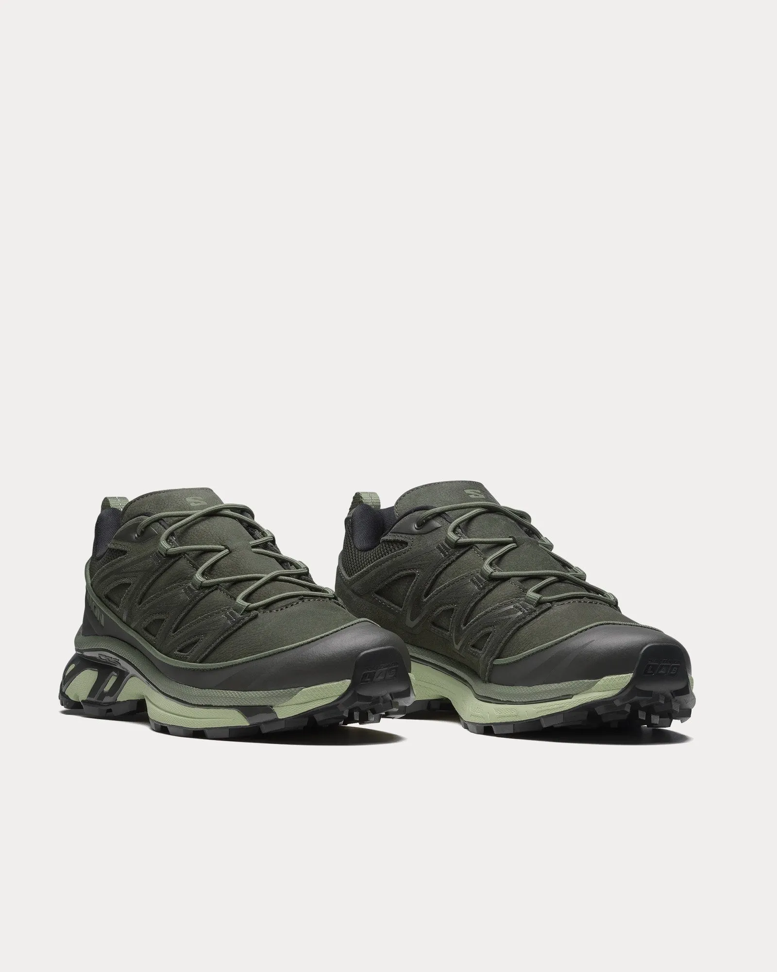 XT-6 Expanse Leather Peat / Deep Lichen Green / Green Haze Low Top Sneakers