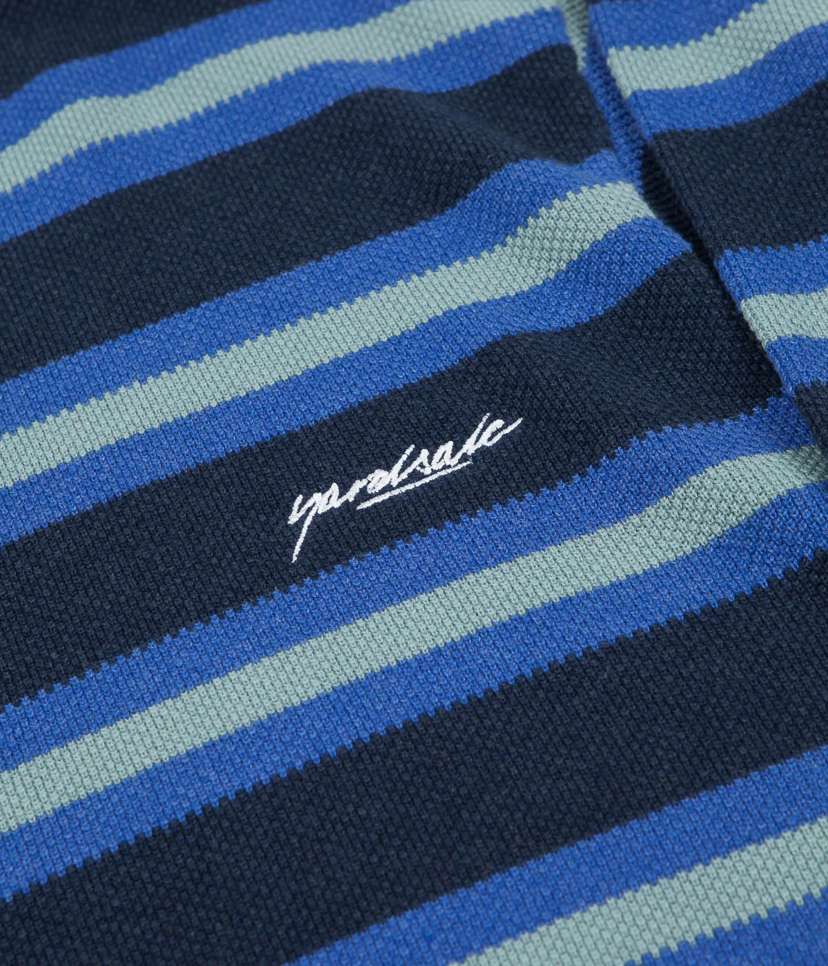 Yardsale Lloyd Knit Long Sleeve Sweatshirt - Indigo / Mint